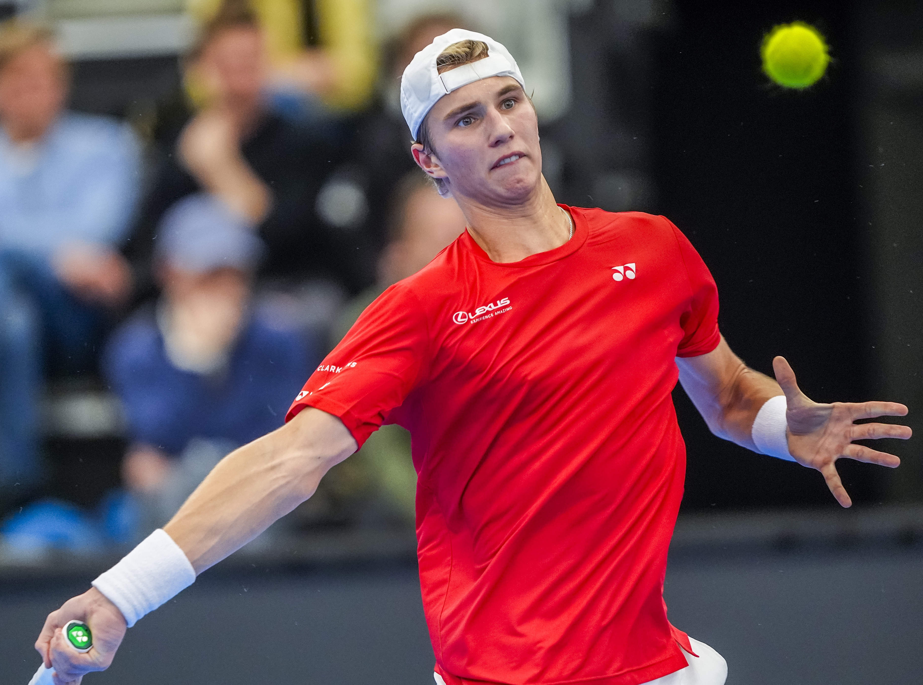 Nicolai Budkov Kjær har storspelt i år og er på veg mot 100 på verdsrankinga. Foto: Lise Åserud / NTB / NPK