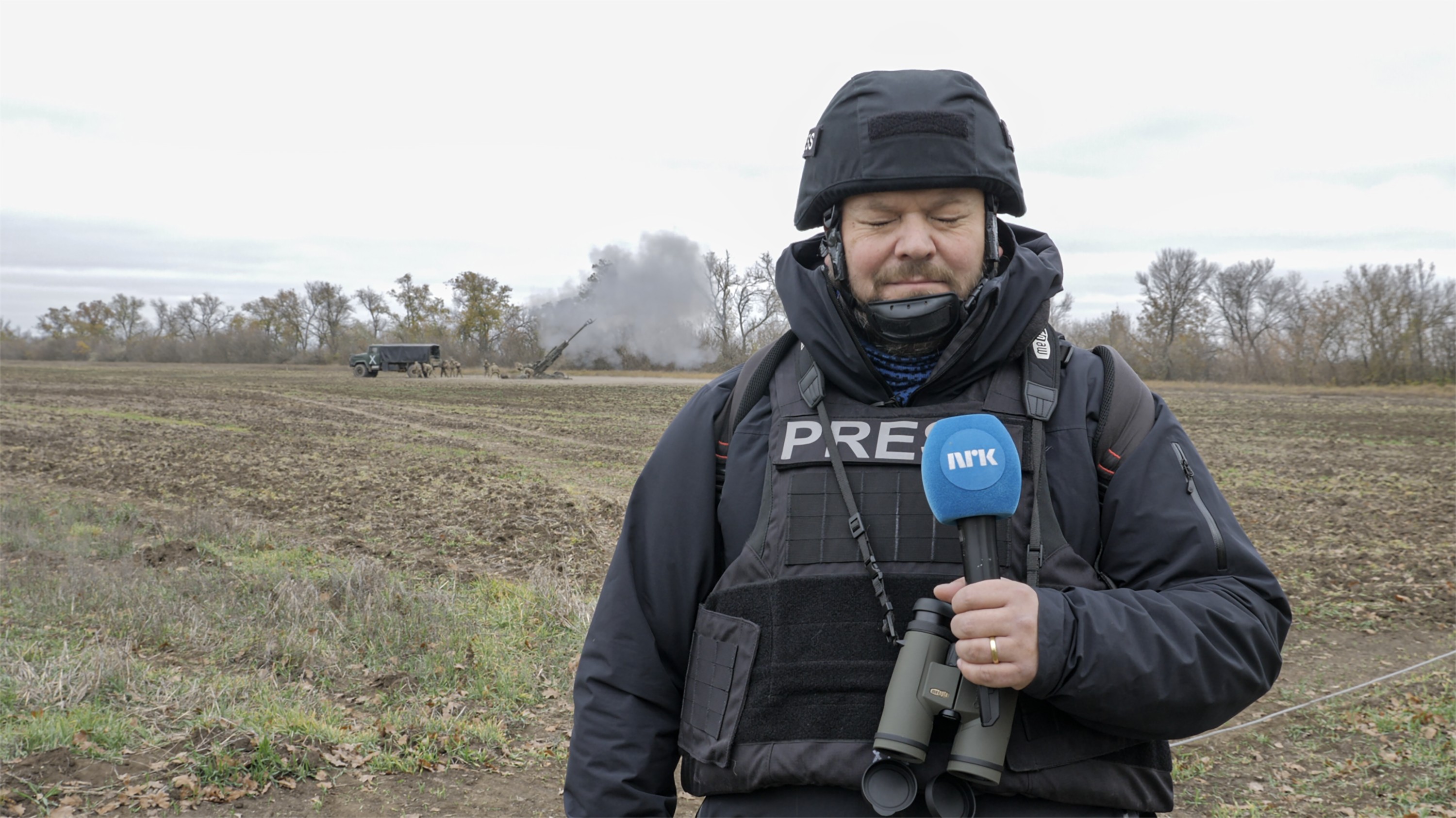 Roger Severin Bruland er ikkje redd for å ta på seg krevjande oppdrag. Her frå Kherson i Ukraina. Foto: Oleh Balahan.