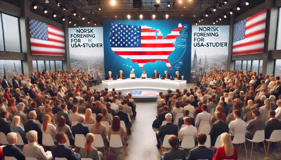 Fra stiftelses møtet for Norsk Forening for USA Studier – det mangler ikke USA-ekseperter i Norge, nei. Foto: Robotta S. Virale